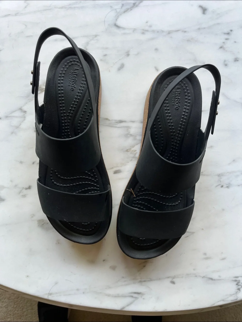 Crocs Women's Black Slingback Sandals